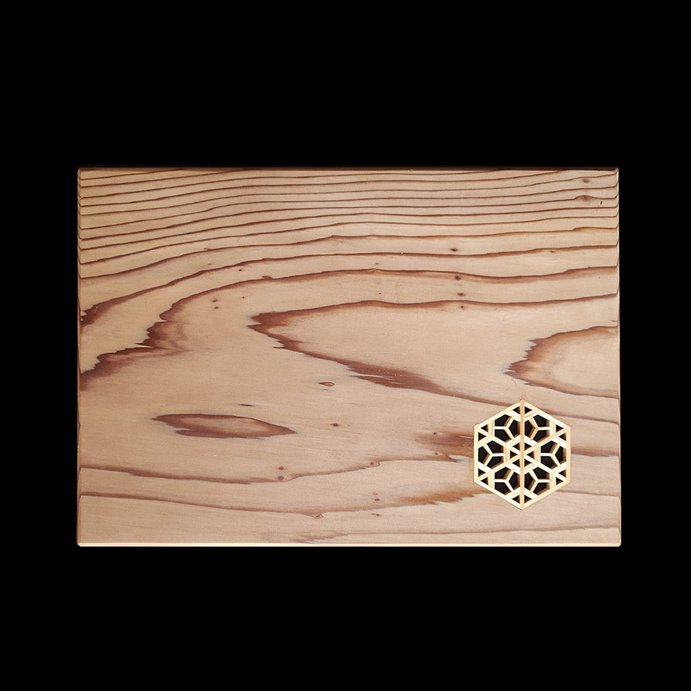 Artisanat Kumiko « Hamaguriba » Planche fine pour vase à fleurs/Support de fleurs/Cèdre/Ustensiles de cérémonie du thé
