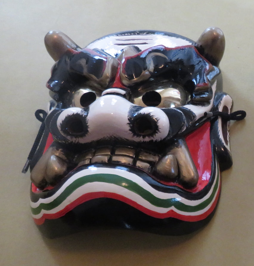 Ensemble de coloriage de masques Kagura 健御名方命(Takeminakata no Mikoto) en bois/sculpté à la main/pour la danse kagura