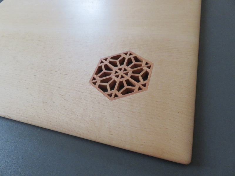 Artisanat Kumiko « Hamaguriba » Planche fine pour vase à fleurs/Support de fleurs/Hêtre/Ustensiles de cérémonie du thé