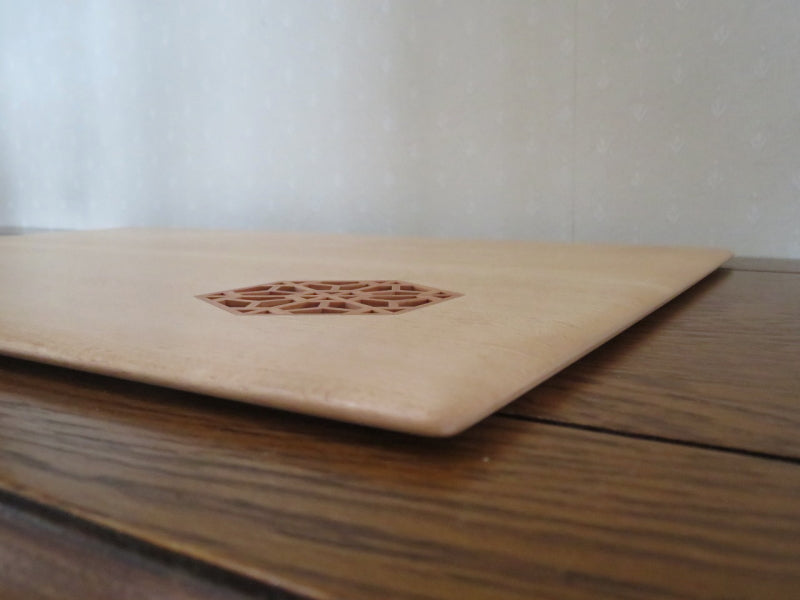 Artisanat Kumiko « Hamaguriba » Planche fine pour vase à fleurs/Support de fleurs/Hêtre/Ustensiles de cérémonie du thé