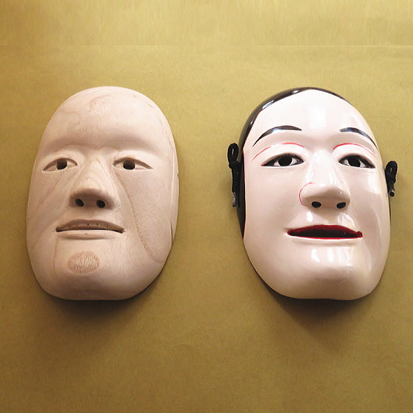 Ensemble de coloriage de masques 奇稲田姫 (Kagura Kushi Inada Hime) en bois/sculpté à la main/pour la danse kagura
