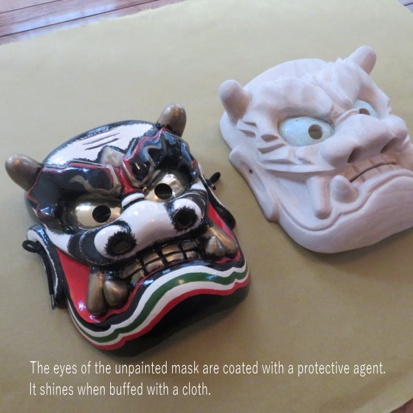 Ensemble de coloriage de masques Kagura 健御名方命(Takeminakata no Mikoto) en bois/sculpté à la main/pour la danse kagura