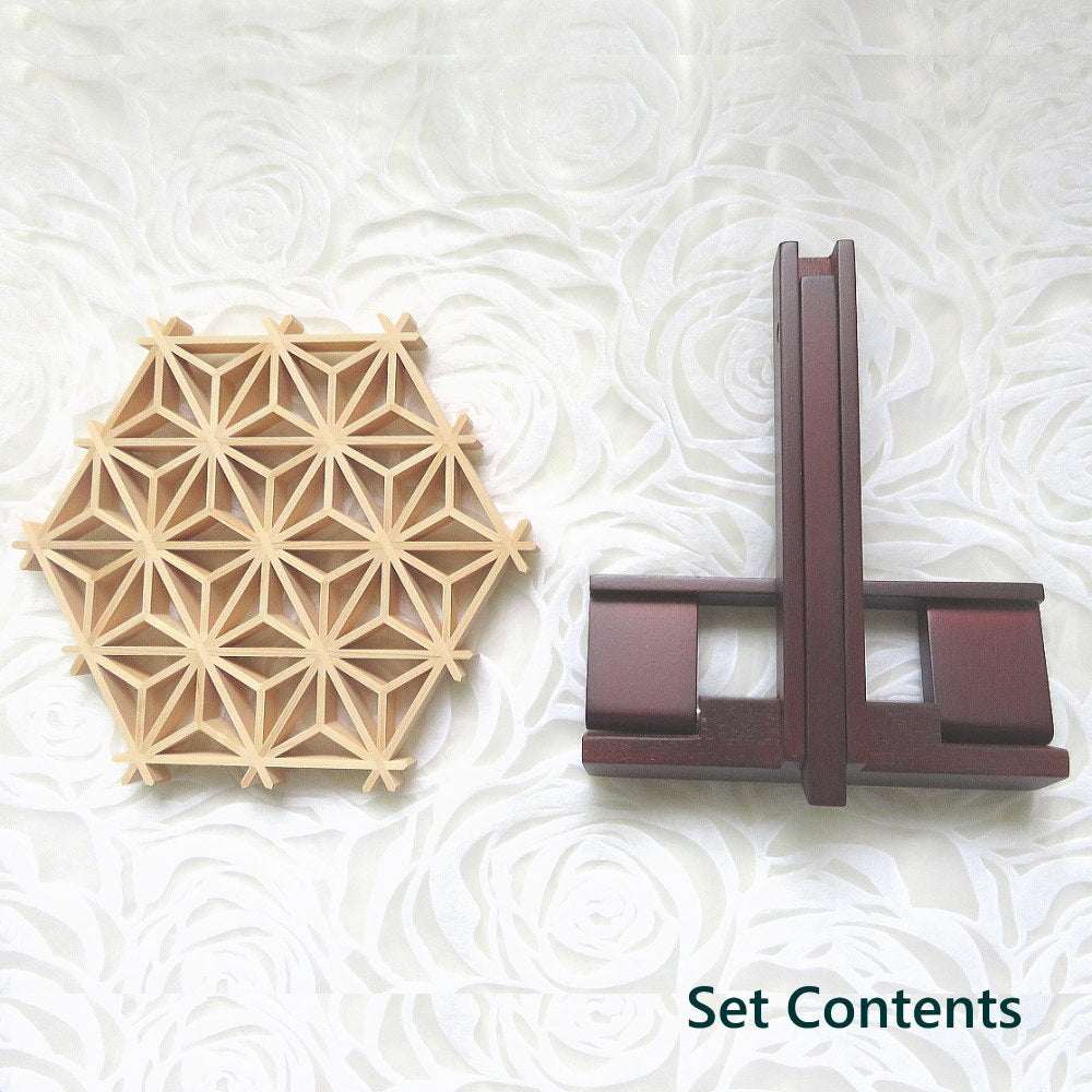 Elegant Japanese Kumiko Accessory Stand