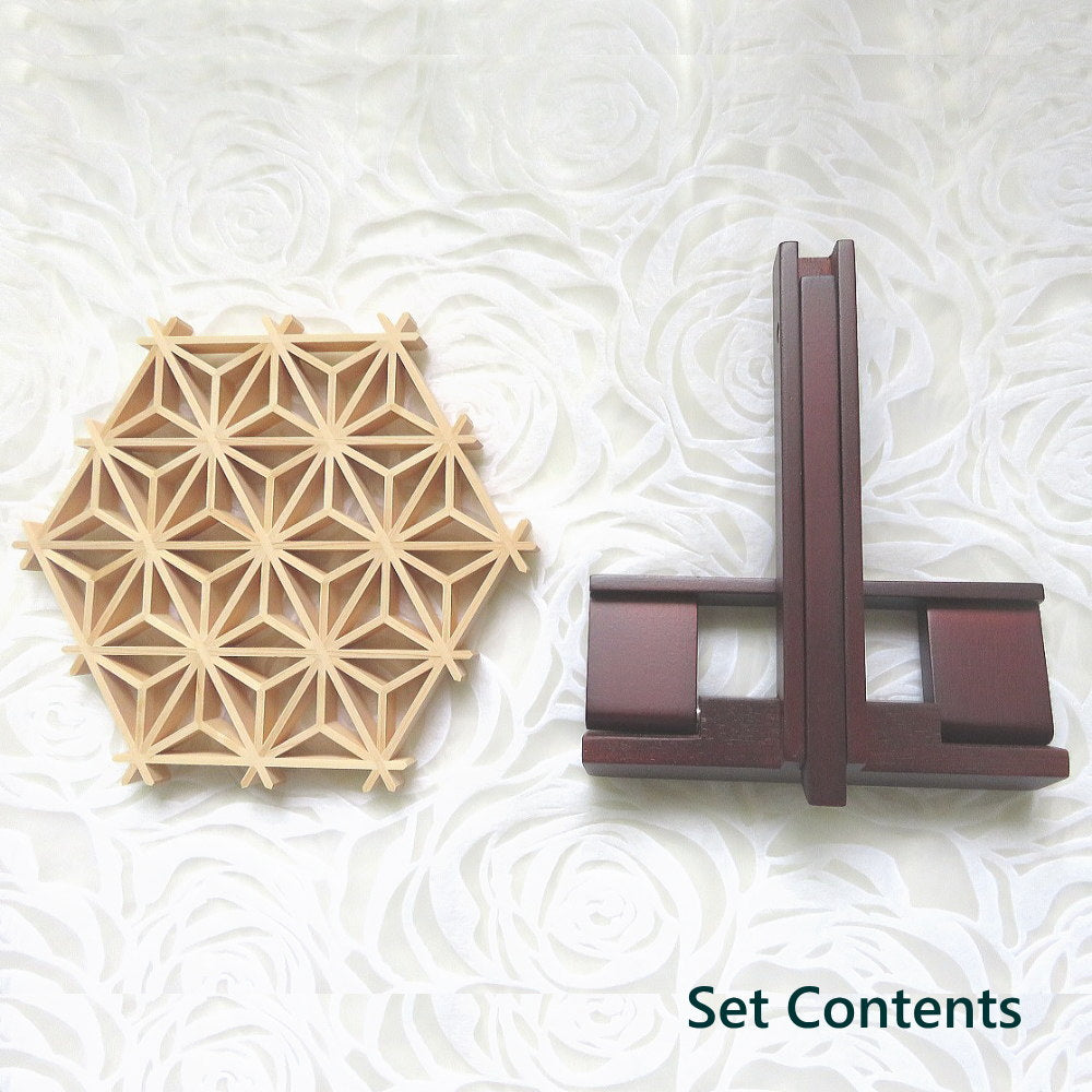 Élégant support d'accessoires Kumiko japonais