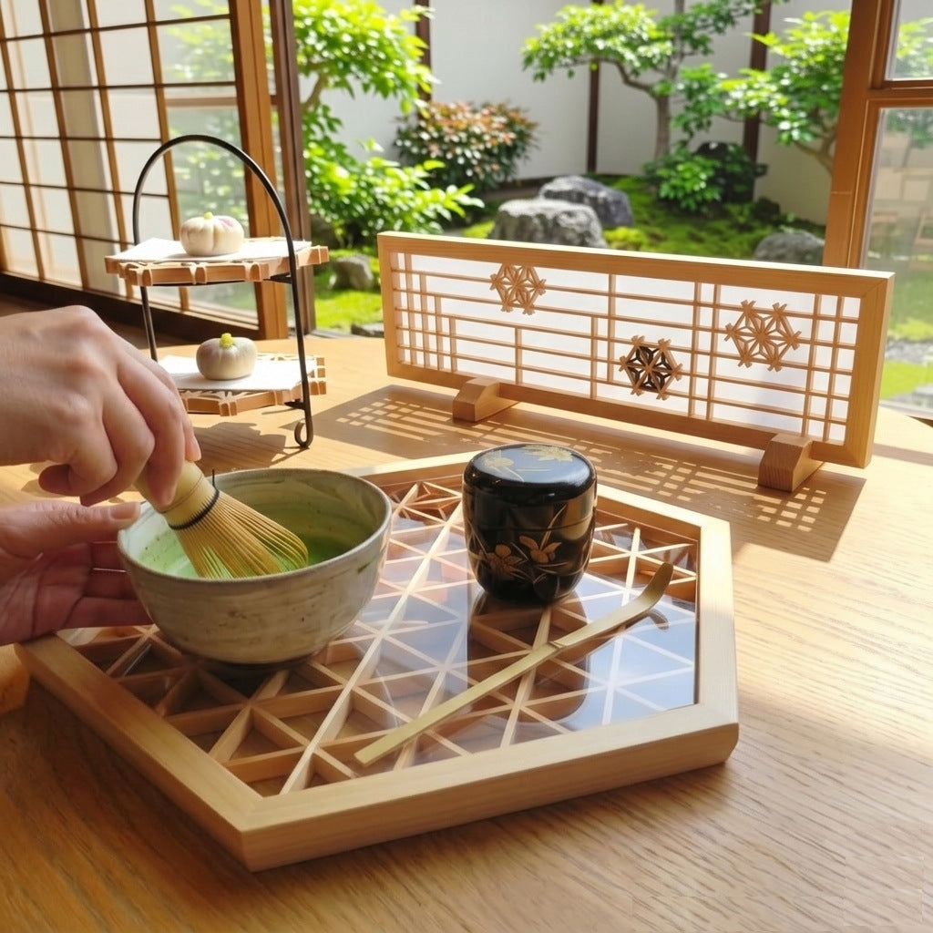 組子茶席｜現代の暮らしに馴染む伝統工芸の茶道具3点セット