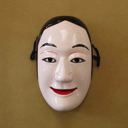 Kagura mask of Kushi Inada Hime (稲田姫) Wooden/Hand-carved/for kagura dance