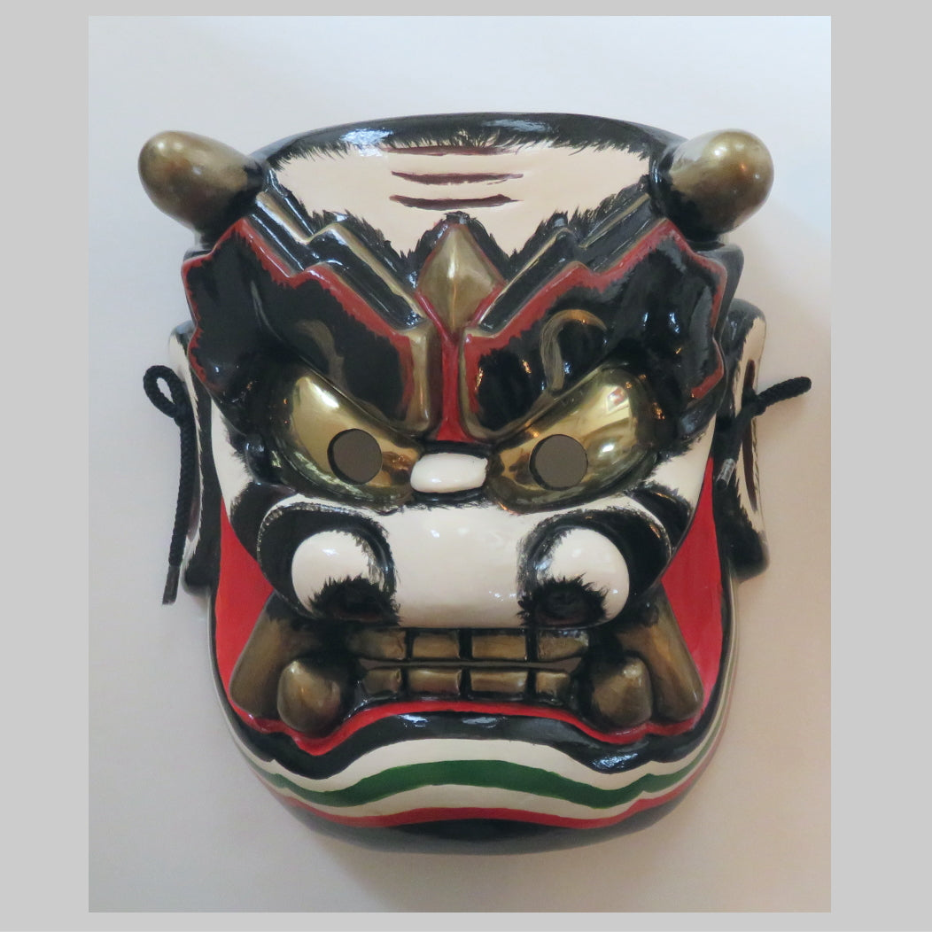 Kagura mask of Takeminakata no Mikoto (健御名方命)Wooden/Hand-carved/for kagura dance