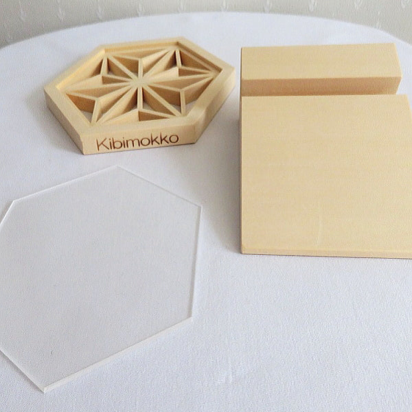 Kumiko craft smartphone stand *Unique hemp leaf*