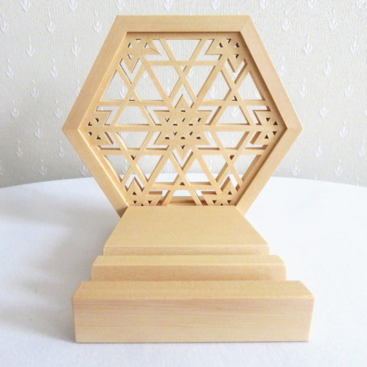 Kumiko craft smartphone stand *Star-shaped Mikado connection*