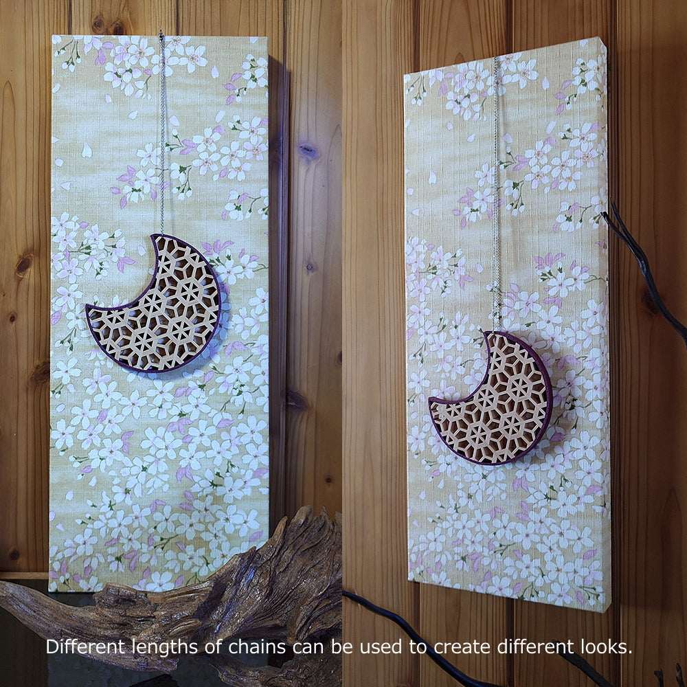 Kumiko and cherry blossom pattern wall decoration