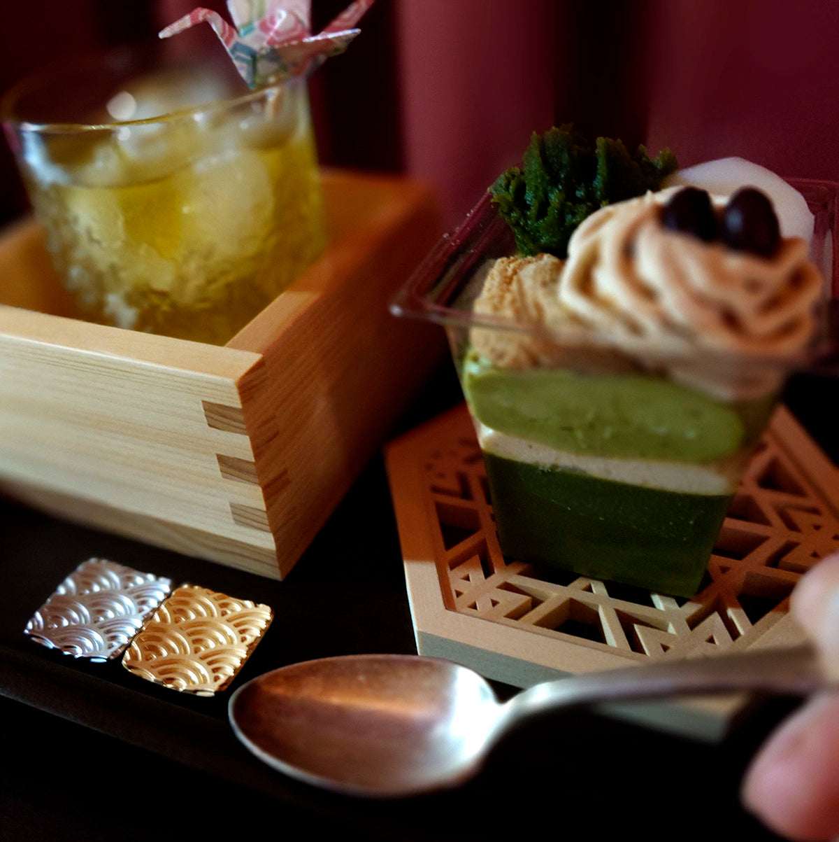 Moments in Light Café Tray Set-Four Motifs　（朝風・日和・桜月・星影)